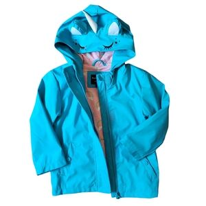 Rokka & Rolla Girls' Unicorn Raincoat Size XS (4/5) Blue